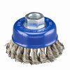 Norton Door Controls Norton Clipper 3 in. Knot Wire Cup Brush Stainless Steel 14000 rpm 1 pc 70184609150